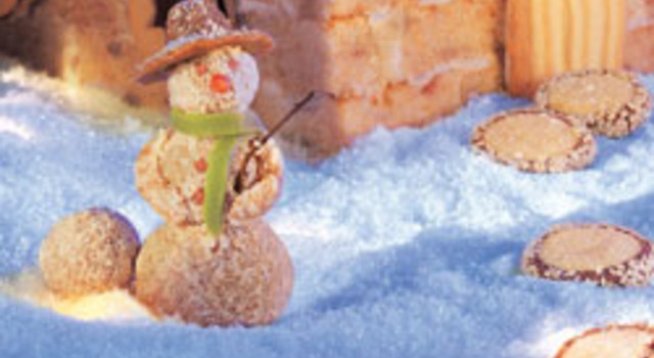 Тесто:
200 г пшенично брашно
1 пакетче бакпулвер Dr. Oetker
125 г захар
1 пакетче ванилена захар Dr. Oetker
1 щипка сол
1 ч. л. канела
125 г меко масло/маргарин
3 яйца
Допълнително:
1 пакетче пудинг Dr. Oetker (сметана, карамел или ванилия)
300 мл прясно мляко
100 мл ябълков сок
75 г смлени бадеми
клечки за зъби/дървени шишчета ( 6 см)
малко марципан
какао Dr. Oetker
червена и зелена боя за храна