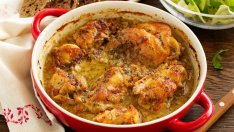 Пилешки бутчета със сос от горчица и мед