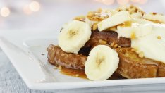 Вегански пържени филийки с банан