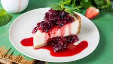 Чийзкейк без печене с крема сирене, сметана и портокал