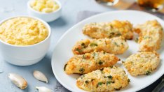 Пилешки хапки с пармезан и чесън