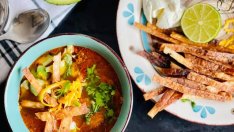 Пилешка тортиля супа