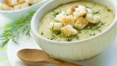 Крем супа с картофи и тиквички