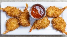 Кокосови скариди по азиатски в еърфрайър