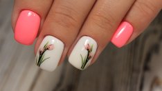 Маникюри в нежни розови нюанси