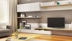 Как да организираме пространството около телевизора