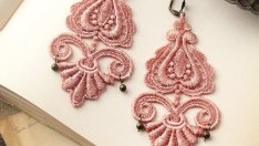 Как да си направите дантелени обици