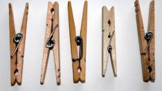 Оригинални декорации върху щипки