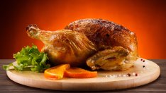Празнична пуйка с портокали и шампанско