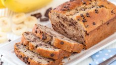 Бананов кекс с шоколадови капки 