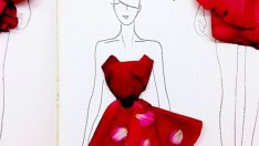 Красиви модни илюстрации с цветя (галерия)