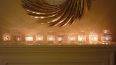 Дантелени свещници, направени вкъщи