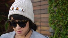 Красива декорация с цветни кристали