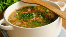 Супа с телешко и леща