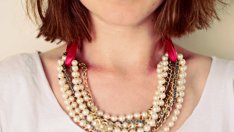 Направете си колие от стари гердани