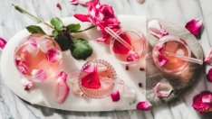 Лимонада със сладко от рози