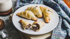 Кроасани с течен шоколад от бутертесто