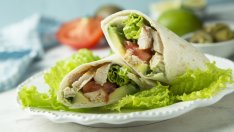 Протеинов рап с пилешко и зеленчуци