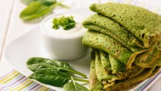 Палачинки без глутен с банан и спанак 