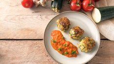 Крокети с тиквички и моцарела 