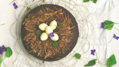 Лесна шоколадова торта за Великден