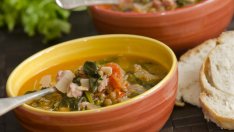 Супа от леща и спанак