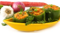 Пълнени постни чушки с картофи