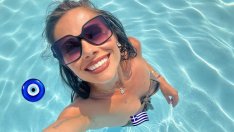 Тв водещата Петя Кертикова отиде на море в Гърция