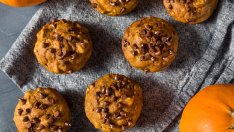 Мъфини с тиква и шоколад в блендер