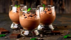 Лесен шоколадов пудинг в чаша