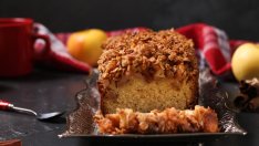 Ябълков кекс с овесени ядки и канела