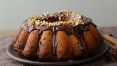Италиански кекс Ciambellone с бадеми и кафе