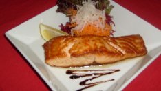 Сьомга със сос терияки