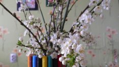 Празнична ваза от флумастери