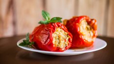 Диетична рецепта за пълнени чушки с ориз