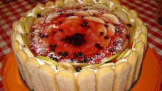 Плодово парфе с бишкоти