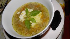 Супа със сирене и елда