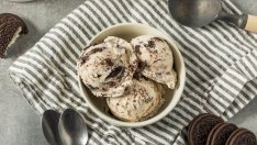 Домашен сладолед с бисквити