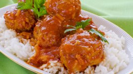 Кюфтенца от телешко месо с ориз – яхния