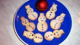 Коледни бисквити (снежни човечета)