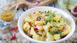 Гръцка картофена веган салата 