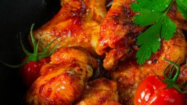 Пиле със салца в мултикукър 