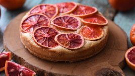 Кекс с червен портокал и зехтин