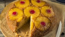 Обърнат кекс с ананас 