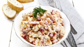 Разядка с пилешко месо и бекон