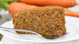 Вегетариански морковен кекс с орехи