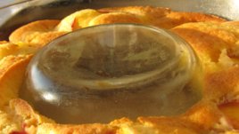 Свеж лимонов пай с праскови