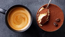 Нискокалоричен десерт с шоколад и еспресо