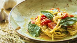 Паста аматричана с лингуини