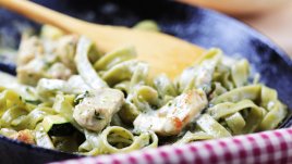 Паста с пиле и сметана